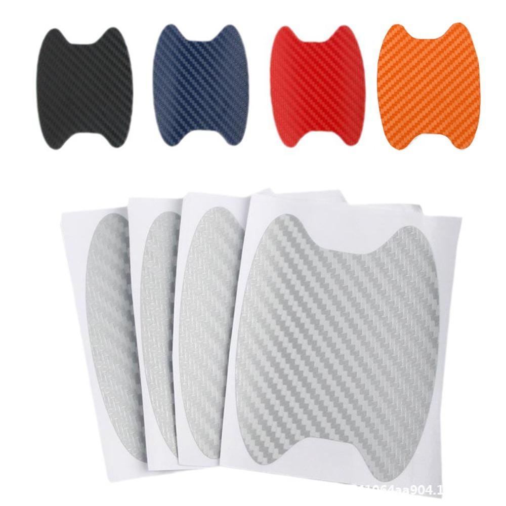 4pcs Waterproof Protector Film Anti Scratch Auto Door Sticker Durable Car Door Handle Stickers