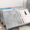 Magazine Rack Concrete Grey 65 x 53 x 28.5 cm Particleboard