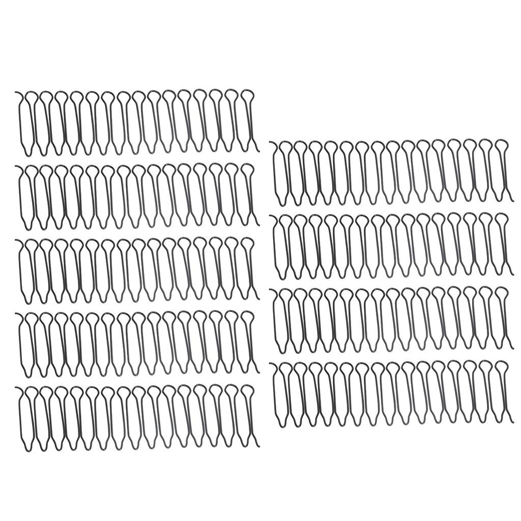 Airshi U Shape Hair Finishing Fixer Comb, 9pcs Elastic Rust Proof Flexible Hair Finishing Combs for Universal Use for Women