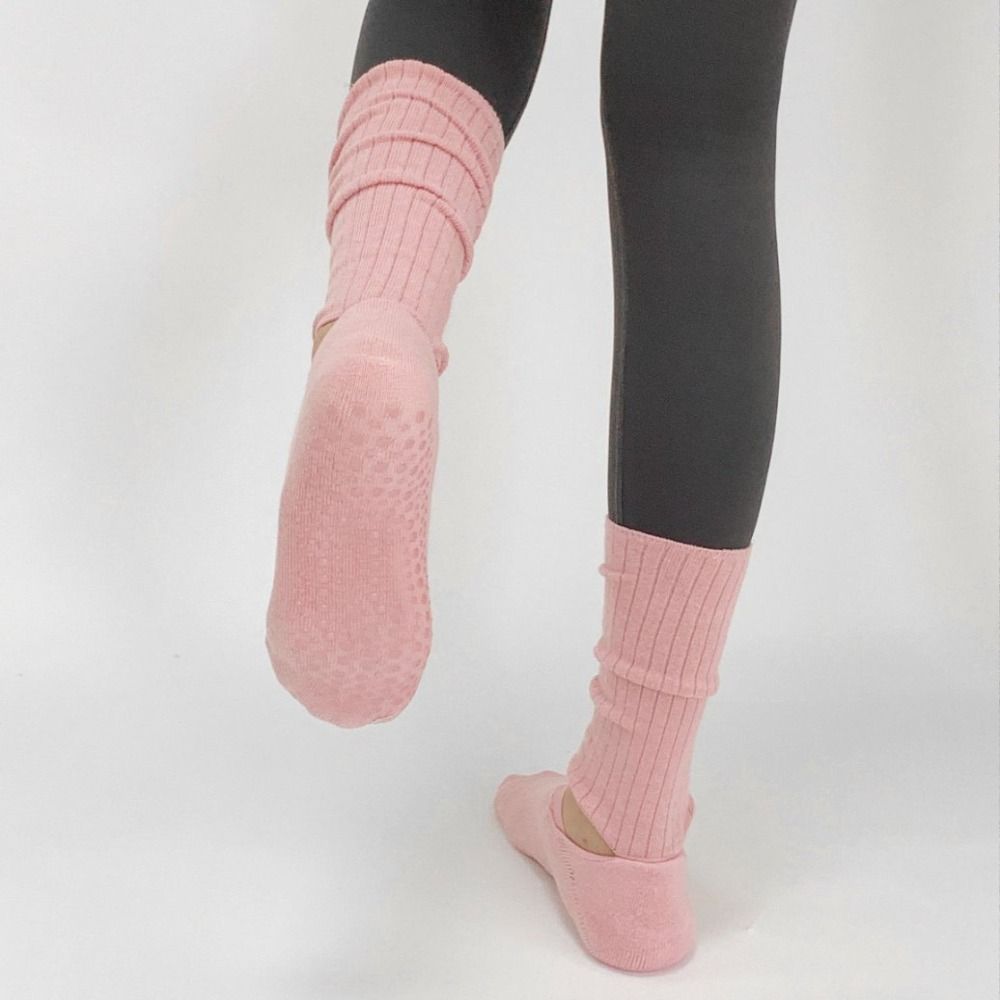 Mid Tube Length Women's Yoga Socks Breathable Fabric Harajuku Street Socks  Pilates Class