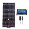 30W 18V Solar Panel Kit with 10A Controller Portable High Efficiency Monocrystalline Power Charger