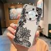Романтичный кружевной узор Розовый цветок Чехол для телефона Для Honor X9c X8a X9b X9a X8c X7a X7c X7d X7b X6b X6c X8b Прозрачная прозрачная крышка