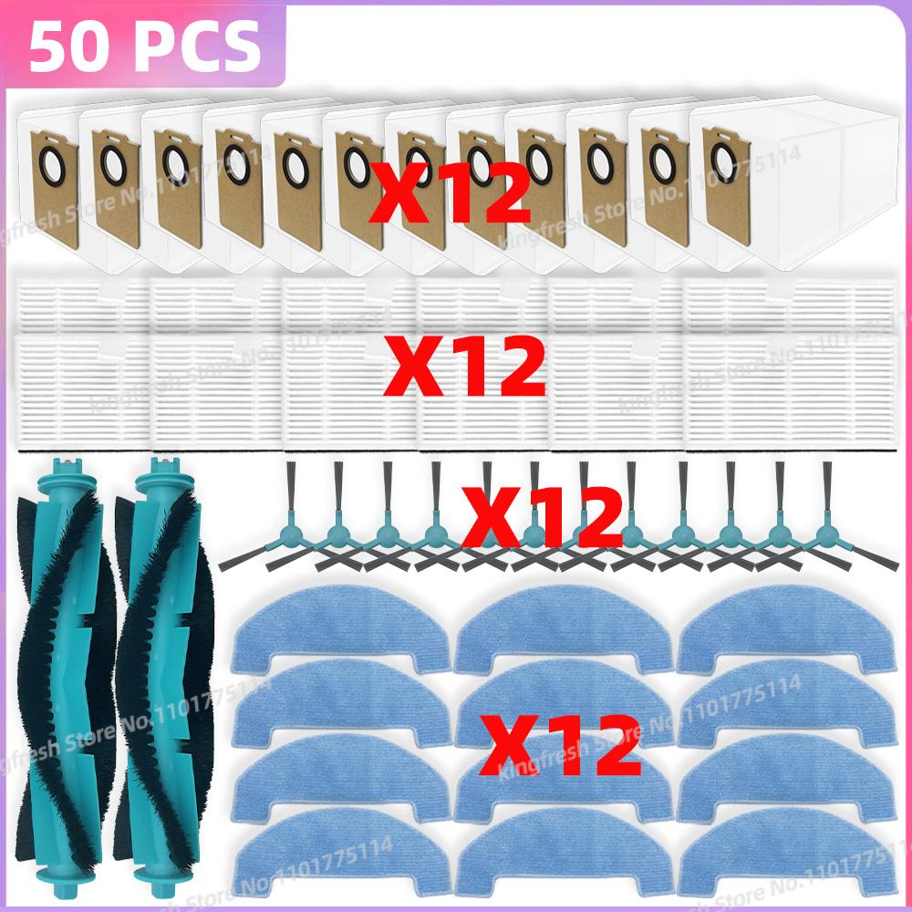 Compatible For Cecotec Conga 7690 Immortal Max Vacuum Parts Main Roller Side Brush HEPA Filter Mop Cloth Dust Bag Accessories