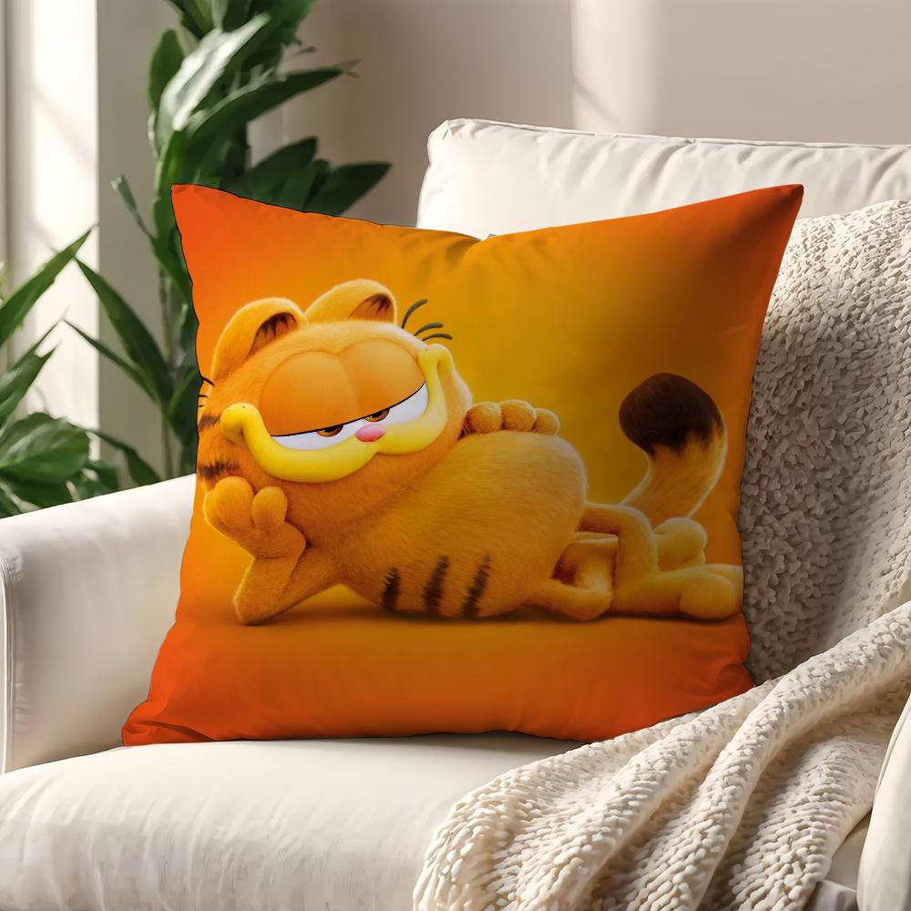 Cartoon G-Garfield-ES cute cat cushion cover Pillow Case Pillowcase Soft Skin Friendly & Comfortable with a Hidden Zipper