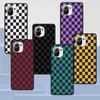 Retro Classic Chess Board Grid Case for Xiaomi Mi 11 Lite 5G 12 Pro Note 10 10T 9 SE 9T 10S 8 A2 Lite CC9 Phone Cover Silicone