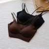 2025 Summer Korean Style Women's Push-up Wireless Cross Back Seamless Bra
