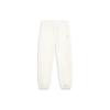 Li Ning Sports Lifestyle Series Solid Color Tapered Knit Joggers Women Joggers Off-White AKLT822-3
