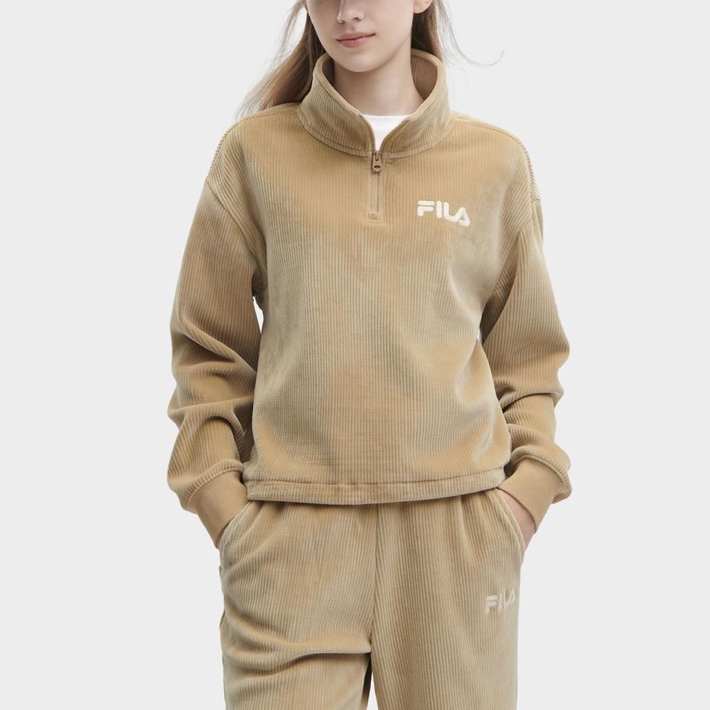 Новый свитшот FILA женский гречишный хаки F11W349204F-LK