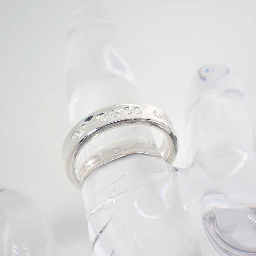 [Б/у] TIFFANY/Tiffany Ag925 1837 узкое кольцо/7.5/g441-58