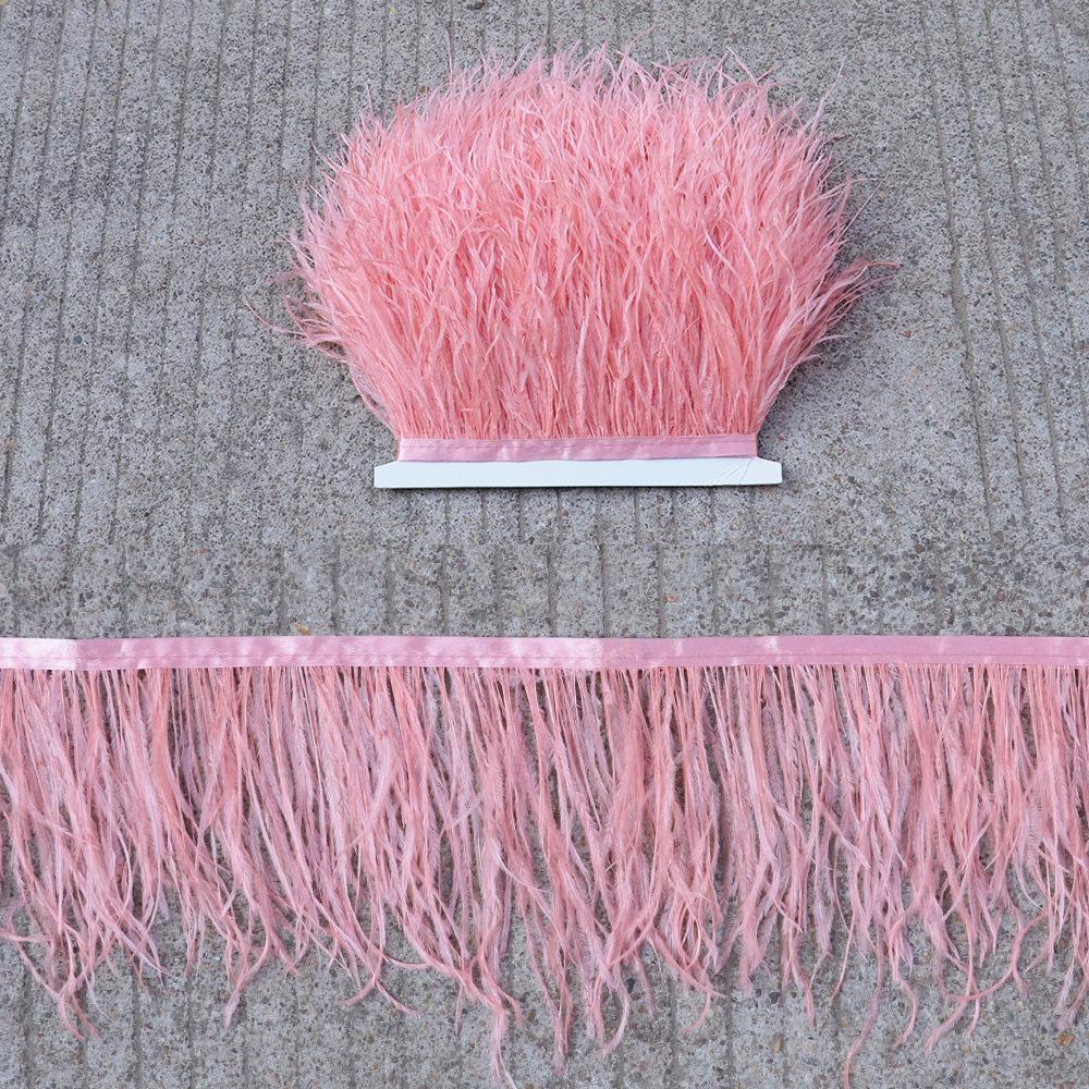Thickened Encryption Ostrich Hair Cloth Edge 10-15Cm Feather Clothing Skirt Accessories