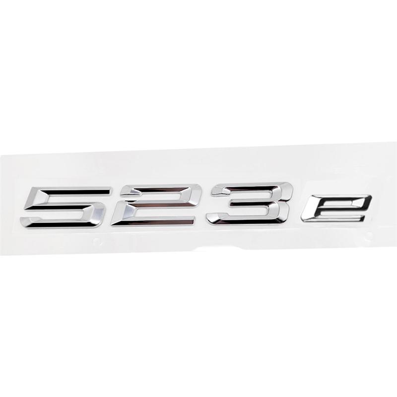 ABS Car Rear Trunk Letters Logo Badge Emblem Sticker For BMW 5 Series 520e 525e 528e 530e 535e 540e 550e E39 E60 E61 F10 F11 G30