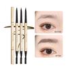 Карандаш для бровей с двойной головкой, долговечный, водостойкий, 5 цветов, ручка для бровей, оттенок, тушь для ресниц, улучшенная косметика, красота, женский макияж