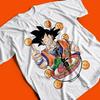 Аниме Dragon Ball Сон Гоку Мужская Женская Летняя Футболка Принт Харадзюку Оверсайз Короткий Рукав Свободная Повседневная Удобная Y2k Топ