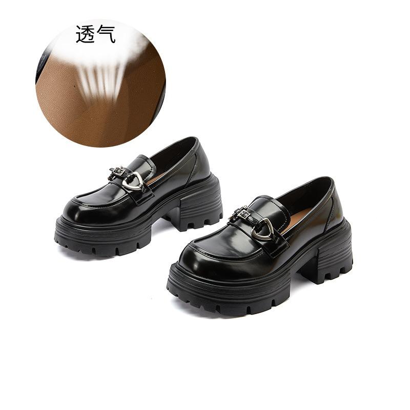 Foam sole sheepskin pad small leather shoes women's spring new casual versatile retro women's shoes
