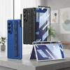 Магнитный шарнир Браслет Чехол для Samsung Galaxy Z Fold 7 6 5 с держателем для стилуса Защитное стекло для чехла Galaxy Z Fold7