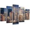 Картина из пяти частей, печать на холсте New York Skyline