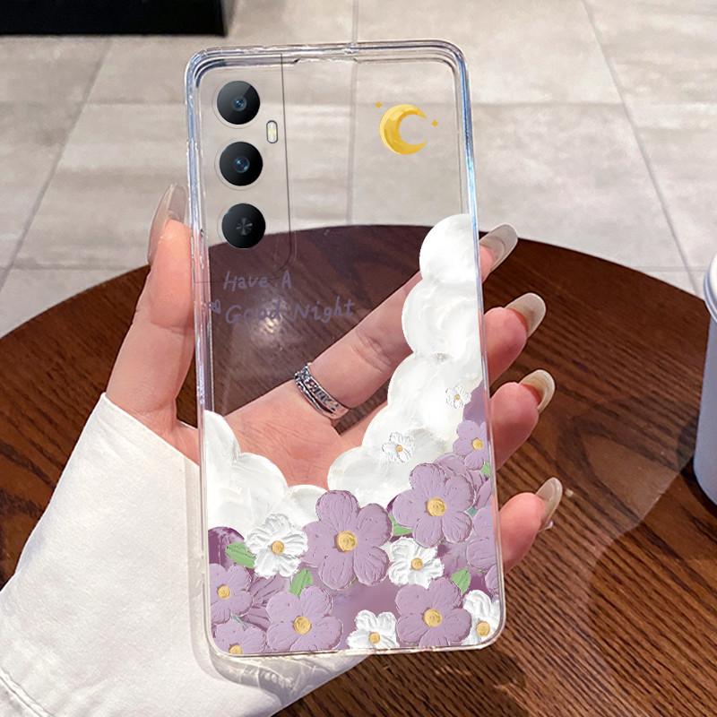 Casing For Realme C65 4G RMX3910 Case Aesthetic Cute Cat Astronaut Soft Silicone Cover For Realme C65 4G Transparent Phone Case