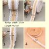 1m/roll Natural Rustic Vintage Satin Bow Lace Edge Hessian Ribbon Sisal Trim Jute Burlap