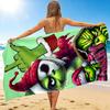 1Pc Grinch Christmas Mashup Beach Towel, Quick Dry, Multi-Use for Beach Pool Gym Yoga Home Travel, Christmas, Halloween, Xmas Gift S578