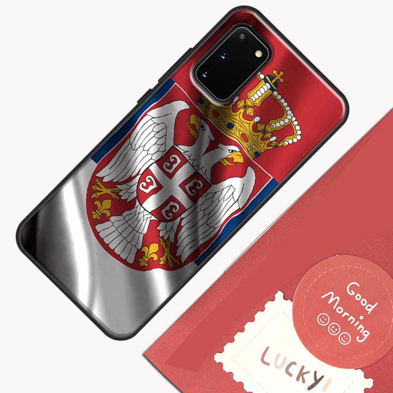 Флаг Сербии Сербский чехол для телефона для Samsung Galaxy S23 S26 Ultra S20 S21 S22 S24 S25 Plus S10 S25 FE Защитный корпус