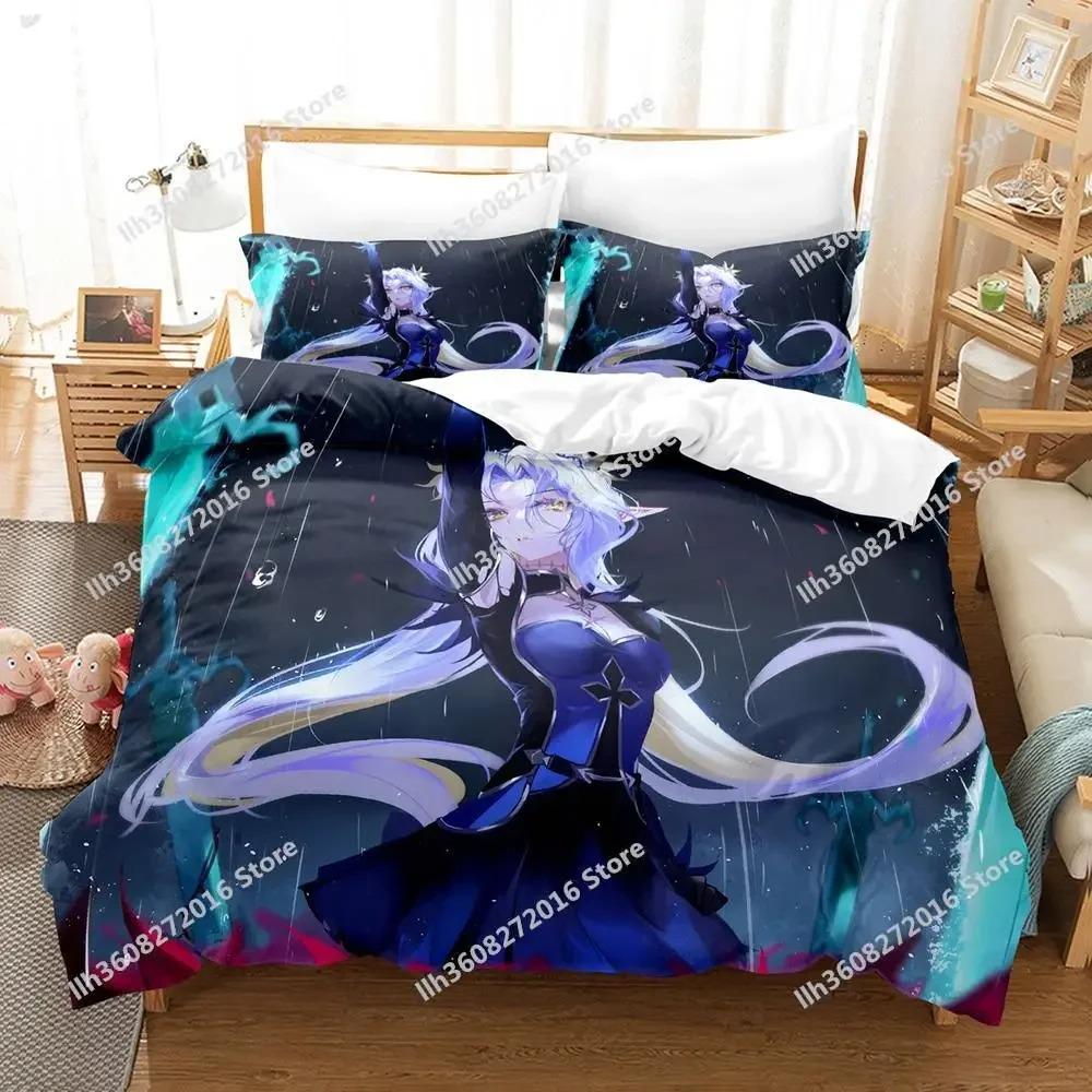 Комплект постельного белья Game Epic Seven Single Twin Full Queen King Size для взрослых и детей, комплект пододеяльников, комплект простыней с 3D-аниме