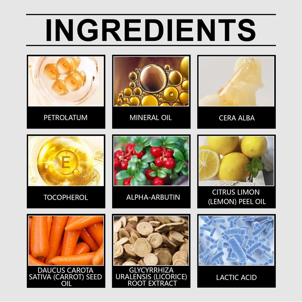 OUHOE Бальзам для осветления губ 10 мл Натуральные ингредиенты для длительного увлажнения, осветляет цвет губ и обеспечивает антиоксидантную защиту