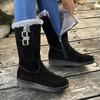 Women'S Winter Boots - Thickened Mid-Calf Boots with Zipper Closure, Slip-Resistant TR Sole - Warm Faux Fur-Like Lining