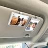 Универсальный вертикальный автомобильный солнцезащитный козырек, зажим для фоторамки и магнитный держатель для Polaroid-визора - 5x7 Акриловые/ПВХ аксессуары для декора дисплея