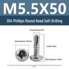 Yigu 304 Phillips Pan Head Self-Tapping Screws M3.9/M4.2 in Stock