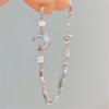 Crushed Ice Star Moon Adjustable Chain Bracelet Lightweight Alloy Wristband For Sensitive Skin Elegant Jewelry Gift
