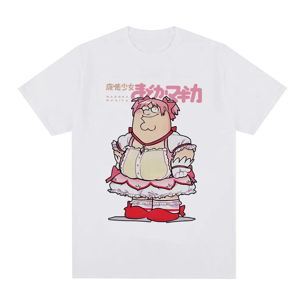 Смешная футболка Магической Девочки Классическая Puella Magi Madoka Magica Аниме Футболка Женская Юмористическая Свободная Футболка