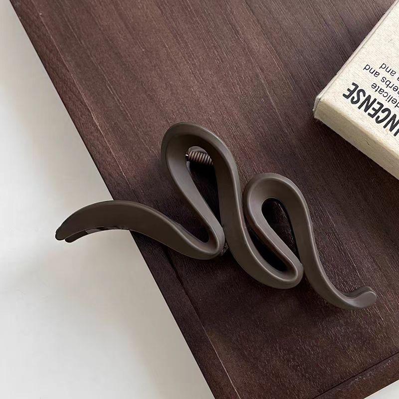 Корейская ретро большая заколка-краб для густых волос - Заколка-краб для волос высокого класса для прически пучок 2025