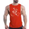 Summer Adult Men'S Casual Sports Crew-Neck Vest Creative Bike 2d Print Comfortable Simple Trend Breathable Sleeveless T-Shirt