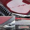 Автомобильная наклейка Углепластик Глянцевый Черный Красный Кованый Углепластик Виниловая пленка С выходом воздуха Углепластик Самоклеящаяся Автонаклейка Стикер