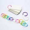 30Pcs Binding Ring Candy Hole Color Ring Plastic Binding Coil Binder Hoop Holder Tool