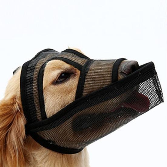 Breathable Mesh Dog Muzzle Anti Bark Pet Mouth Cover Prevent Biting Chewing Dog Training Muzzle for Walking Grooming