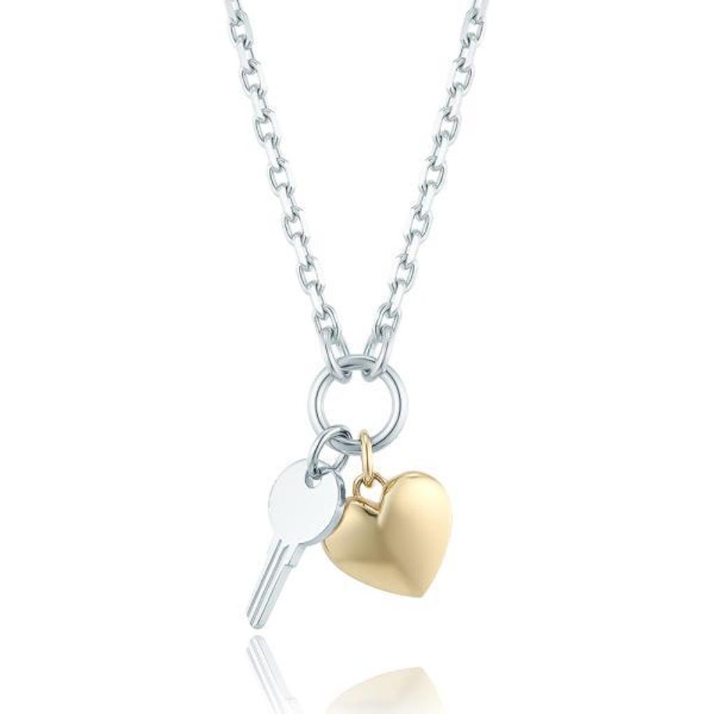 LLOYD Heart & Key Necklace LLNS21010S