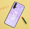 Personalised Glitter Ombre Name Case For Huawei Nova 9 10 SE 11i 8i 7i 3i Nova 5T Y60 Y61 Y70 Y90 P20 P30 P40 Lite P60 Pro