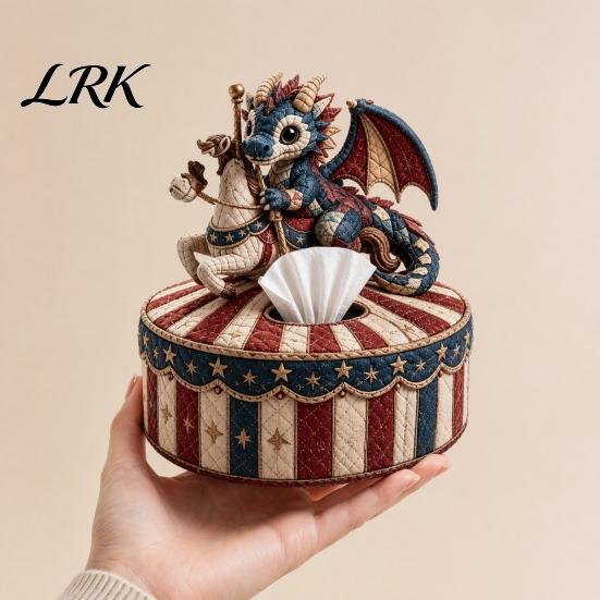 Стеганая чехол-коробка для салфеток, набор для пэчворка своими руками, с предварительно вырезанной тканью, набор для квилтинга в стиле «Буш», причудливая коробка с лесными животными, для взрослых и начинающих, ткань
