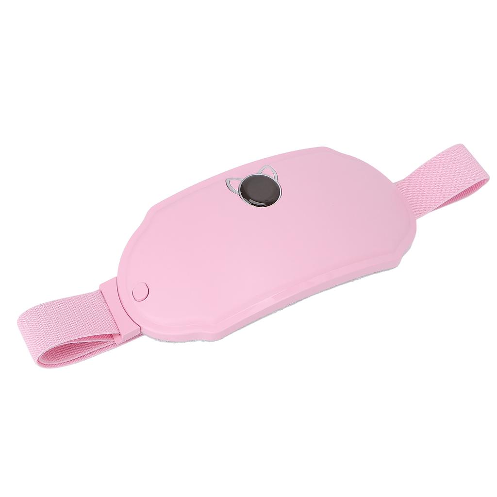 Menstrual Heating Belt 6 Temperature Gear Quickly Heating Vibration Electric Waist Belt for Women Pink