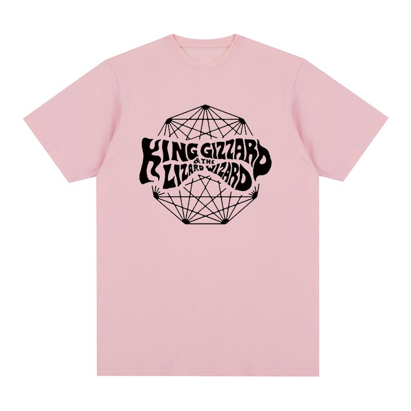 King Gizzard the Lizard Wizard Винтажная футболка Австралийская рок-группа Хлопковая мужская футболка Новая футболка Женские топы
