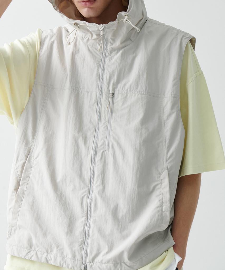 Musinsa Standard [City Leisure] Hooded Vest [Dusty Cream]