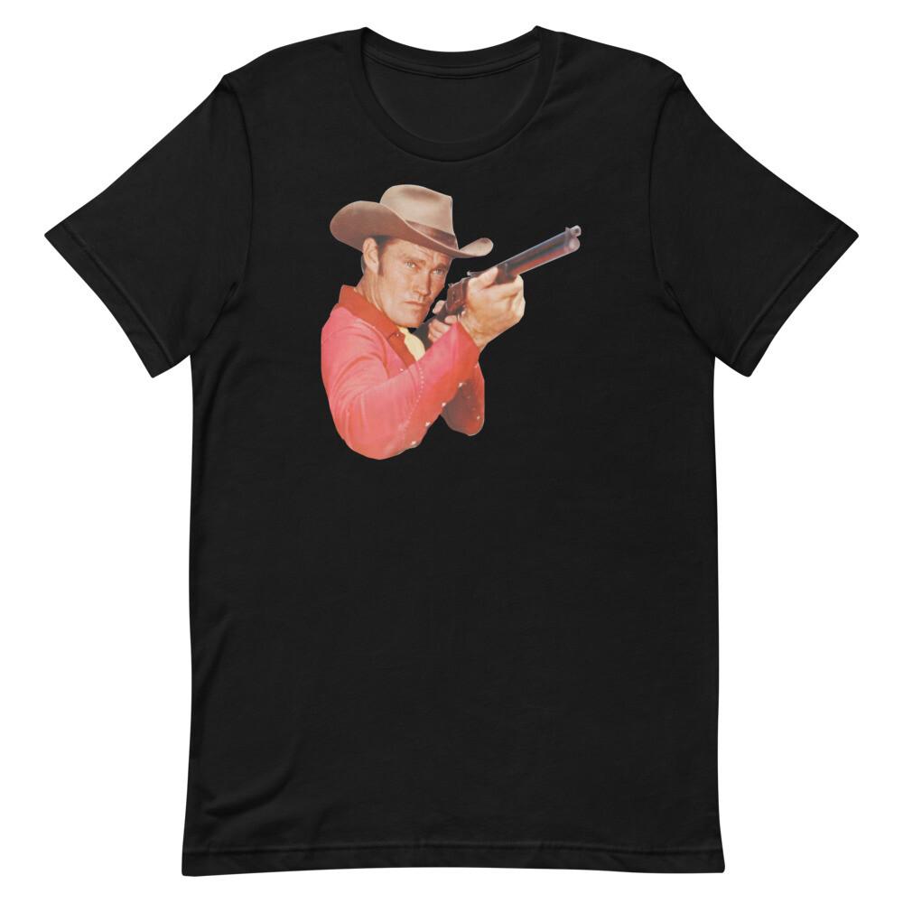 Chuck Connors The Rifleman Shooting Graphic Tee Shirt Unisex t-shirt