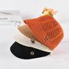 Spring and Summer Hat Thin Fashionable Breathable Women's Outdoor UV Resistant Mesh Knitted Duckbill Cap