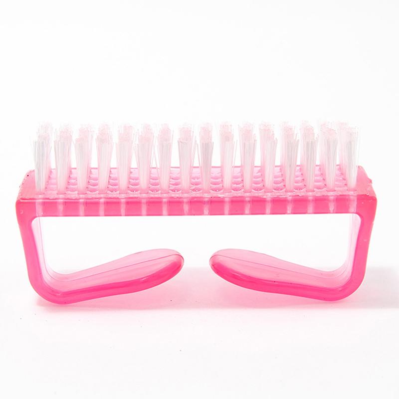 Пластиковая ручка для очистки ногтей от пыли, кисточка для чистки маникюра, педикюра, инструмент для пилки