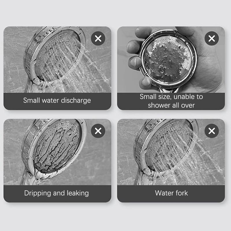 Душевая лейка высокого давления для ванной комнаты с 8 режимами распыления, фильтр для водонагревателя, большая панельная душевая форсунка