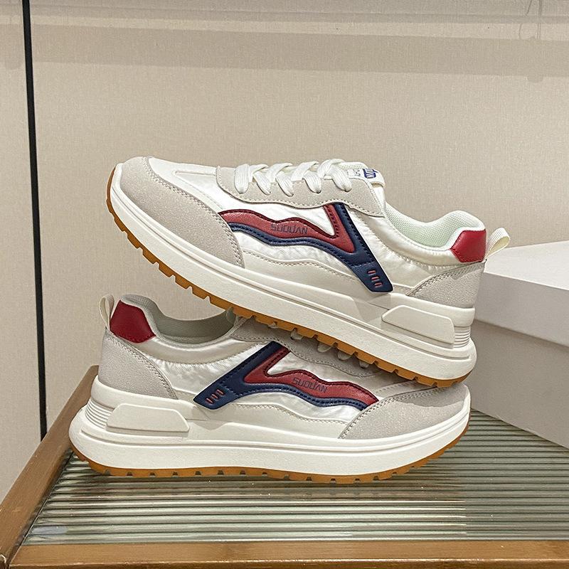 2025 Little White Shoes Women's Spring New Korean Version Ins Female Students' Leisure Sports Versatile Board Shoes Street Shot K6905