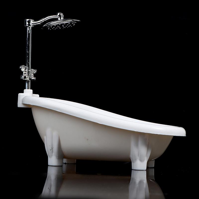 Миниатюрная мебель для кукольного домика Мини-модель ванны Игрушка Имитация аксессуаров для ванной Комнаты Детская игрушка для ролевых игр Декор кукольного домика