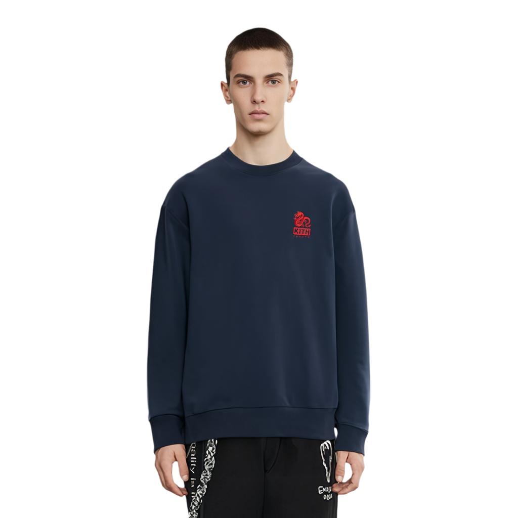 KITH Sweatshirt Unisex Dark Blue kht030119-413