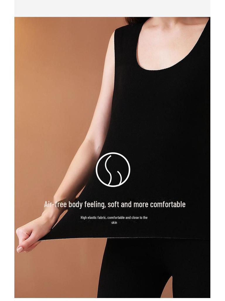 Парный терможилет из немецкого бархата и бесшовная нижняя рубашка